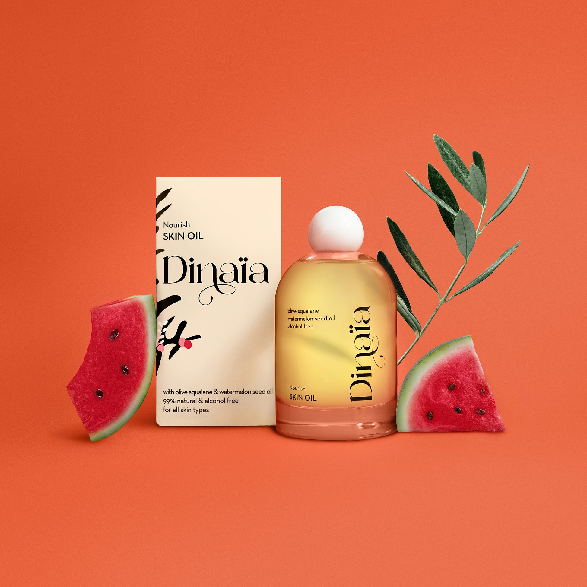 Nourish Skin Oil by Dinaïa - Clean, vegan formula for radiant skin, free from harmful chemicals